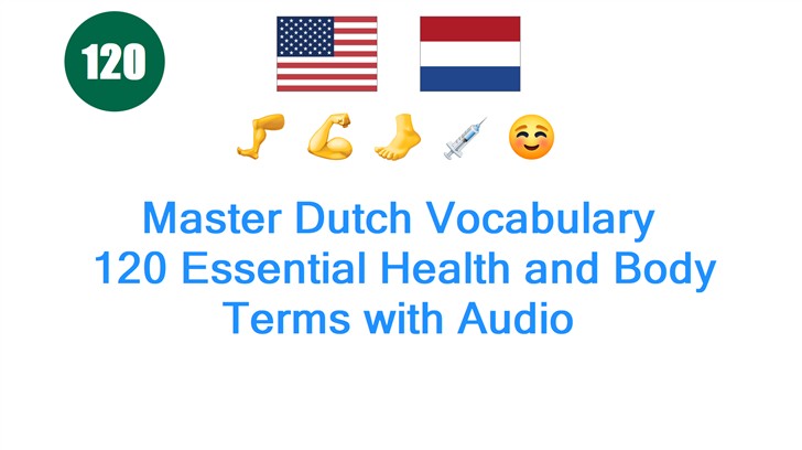 Master Dutch Vocabulary: 120 Essential Health and Body Terms with Audio